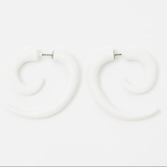 Pure Chaotic Night Spiral Earrings (NWT) - Picture 2 of 4